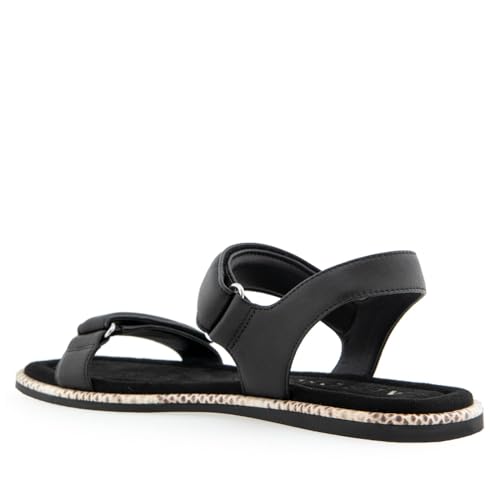 Sandale plate Bruna Aerosoles cuir noir 41 soulage les pieds sensibles