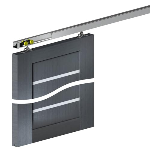 Schiebetürbeschlag SLID'UP 160, Laufschiene 180 cm, 1 Tür bis 60 kg, für Durchgangstüren, Holztüren