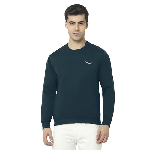 Image of HiFlyers Men's Cotton Blend Casual Crew Neck Sweatshirt