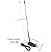 Magnetic Mount Low Profile 27MHz CB Radio Antenna Compatible with Uniden Cobra Midland President Mobile Handheld CB Radio, Perfect for use on Vehicle Car Truck RV, Slinkdsco
