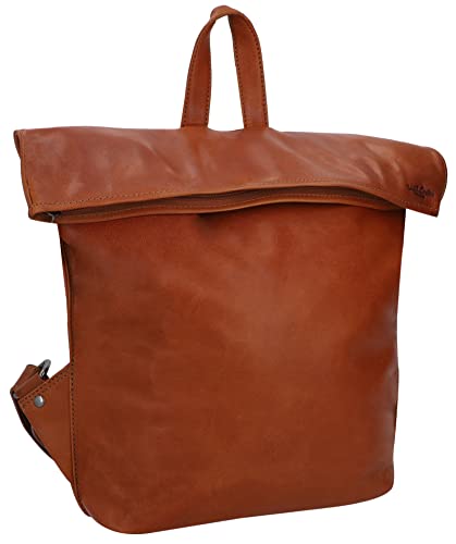 Gusti Fahrradrucksack Leder- Moreno A. Damen Rucksack inkl. Platte Fahrradrucksack Lederrucksack Lenkertasche Cityrucksack Braun Leder