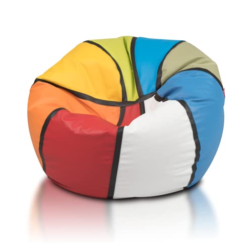 Ecopuf Basketball - Pouf en similicuir 55 x 100 cm Cover