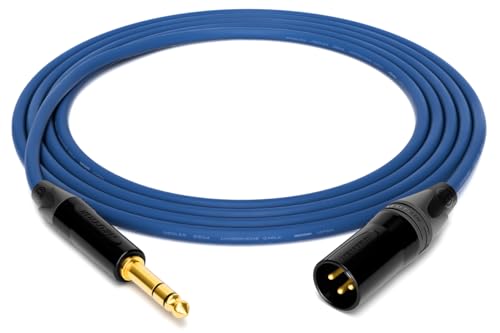 Câble symétrique Mogami 2534 bleu idéal pour votre configuration HiFi et studio