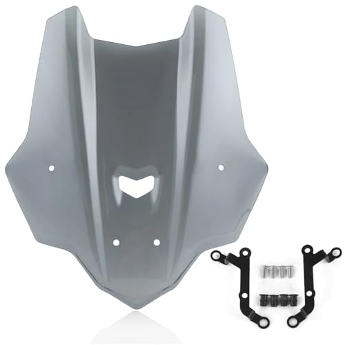 �E�C���h�V�[���h�G�N�X�e���V���� MT10 FZ10 �t�����g�K���X ���}�n FZ10 MT10 �t�����g�t�F�A�����O �u���P�b�g�t�� �t�����g�X�|�C���[�J�o�[ 2016-2021�ɓK��(Light smoke)