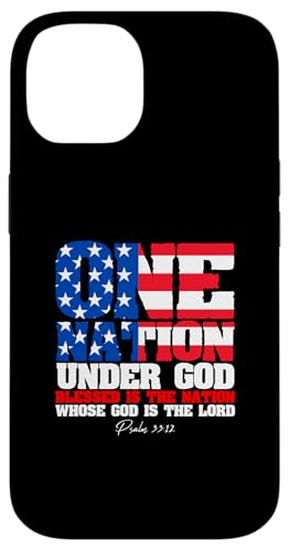One Nation Under God Patriotic Spirit �O���t�B�b�N�B �X�}�z�P�[�X iPhone 14 �p