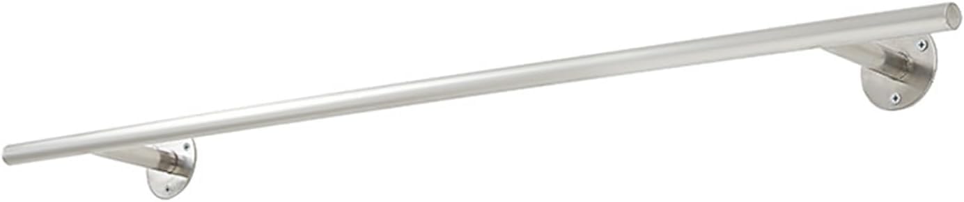 Rack de vêtements muraux en acier inoxydable amovible de 80 à 120 cm