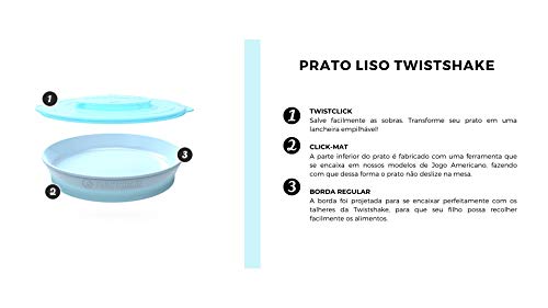 Prato 6+m Twistshake Pessego Pastel, TwistShake, Pessego Pastel