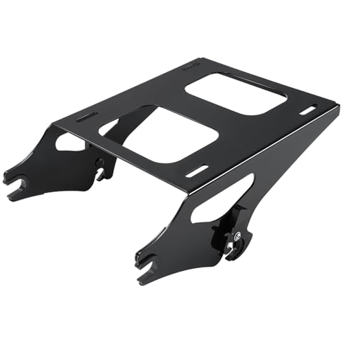 Thicker Detachable Tour Pack Mounting Rack Trunk Mount Bracket Compatible with Harley Touring Road King Electra Road Street Glide 2014-2024 Black, Aunseek