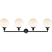 Innovations Lighting 215-OB-G201-8 Large Beacon - 4 Light Bath Vanity, Oil Rubbed Bronze Finish with Matte White Glass