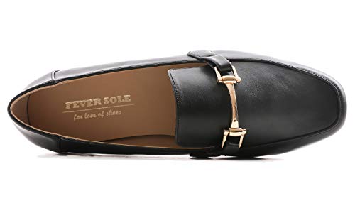 Image of Feversole Women's Fashion Trim Deco Loafer Slippers
