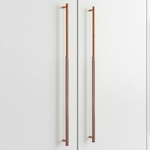 Plantex Stainless Steel & Aluminium Cabinet Handle/600mm Wardrobe Handle for Home/Cupboard Door Pull-Push Handles for Office - Pack of 2 (Rose Gold)