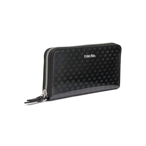 Image of Calvin Klein Women's Key Item Saffiano Continental Zip Around Wallet With Wristlet Strap