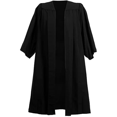 Ashington Gowns Affordable Graduation Gown, Black Pleated Graduation Outfit(Size: 5ft. 3in. - 5ft. 6in. (158cm - 168cm)) Cover