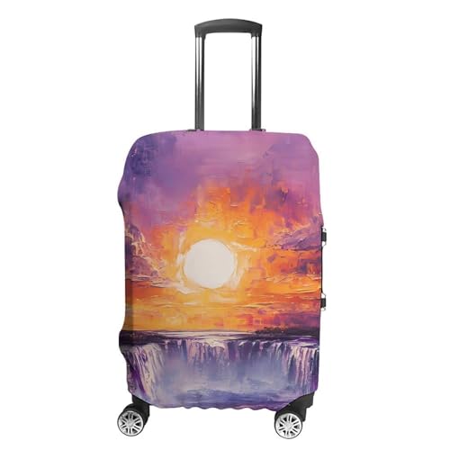 Victoria Falls Sunset Luggage Covers Washable Travel Suitcase Cover Elastic Baggage Protector