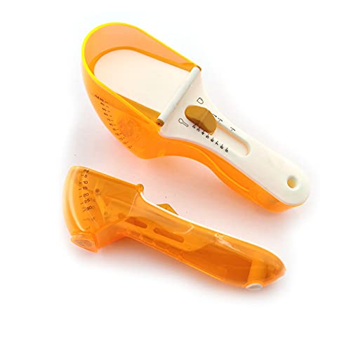 Colher de medição ajustável, Colher de medição ajustável de plástico com escala para cozinhar, 30ml