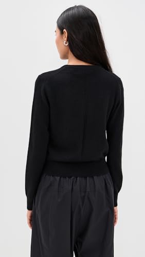 White & Warren Women's Cashmere Crew Neck Cardigan3