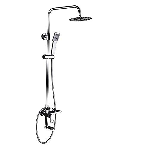 Ensemble de douche colonne polyvalente en cuivre et tête de douche