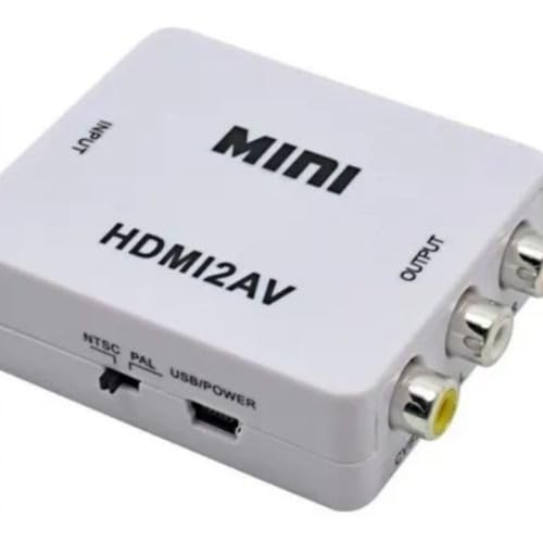 Mini Adaptador Conversor De Hdmi P/Video RCA Cabo HDMI Conversor TV