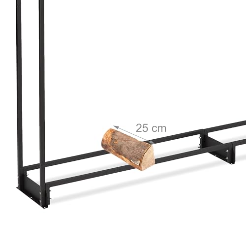Range-bûches avec protection pour éviter le bois humide et les moisissures - 7