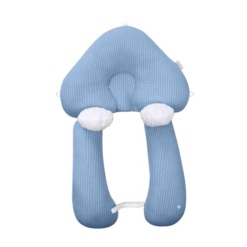 Generisch U Förmiges Seitenschläfer Kissen Seitenlagerungskissen Verstellbare Lagerungshilfe für Kopf & Körper 68x45cm Verstellbare Lagerungshilfe für Kopf und Körper Abnehmbar und Waschbar (Blau)
