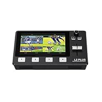 L2 Plus 5.5" LCD Multi-Camera Video Mixer Switcher with Touch Screen PTZ Control Chroma Key USB3.0 for Live Streaming High Refresh Rate