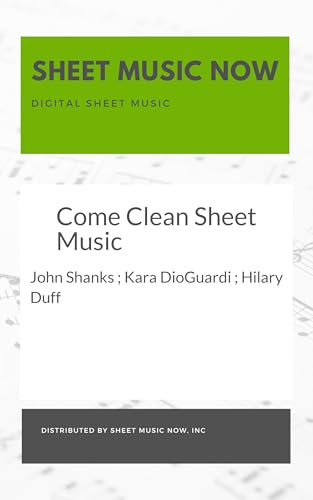 Come Clean Sheet Music