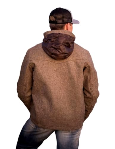 STS Ranchwear Men's Tan Tweed Wool Blend Jacket XL3