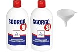 LT. 2 DISOTTURANTE Disgorgante Scarichi qualità Professionale, Sgorgante WC Lavandino Doccia, Sturatubi Scioglie residui di Capelli, Grasso, sapone ed altro organico. Azione Rapida +IMBUTO OMAGGIO