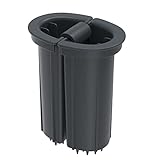 Wundermix - Geteilte Zuführhilfe für WunderSlicer® • Passend für Thermomix und Monsieur Cuisine Modelle Grau & Grün • Zuführschacht teilen für kleinstes Schnittgut