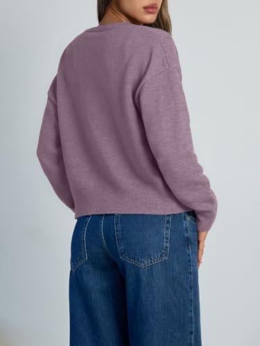 Image of Trendy Queen Cropped Cardigan Sweaters for Women Lightweight Y2k Fall Outfits Spring Fashion Clothes 2026