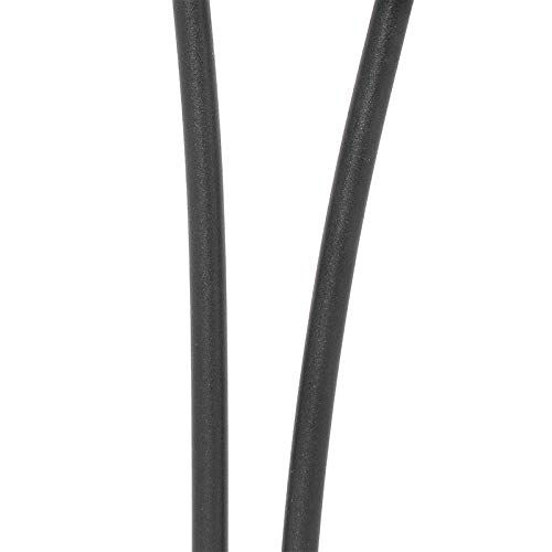 Qazqa Modern Tischleuchte mit Glas, Tischlampe - Athens - Schwarz mit Rauchglas, max. 28W, Geeignet für LED, 48cm, Ideal als Küche lampe, Schlafzimmerlampe und Wohnzimmerlampe