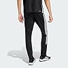 adidas Men's Workout Essentials All-Set 3-Stripes Knit Pants, Black/White, XXL #2