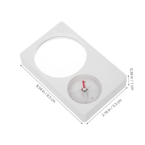 Brújula portátil BESPORTBLE con lupa compacta miniatura 2