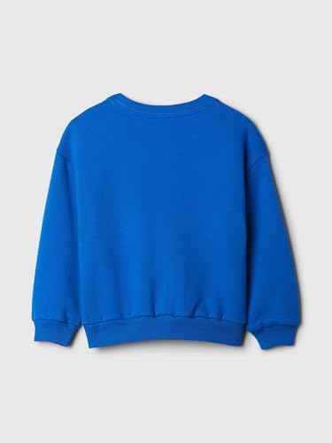 Image of GAP Boys' Oversized Crewneck Logo Sweatshirt
