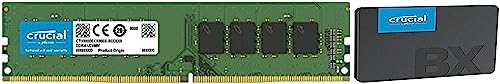 Image of Crucial BX500 500GB 2.5-inch SATA 3D NAND Internal SSD Upto 550 MB /s & RAM 8GB DDR4 2666 MHz CL19 Desktop Memory CT8G4DFRA266
