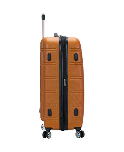 Rockland Melbourne Hardside Expandable Spinner Wheel Luggage, Orange, 2-Piece Set (20/28) #TOP1