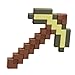 Mattel Minecraft Role-Play Battle Toy Accessory Collection with Pixelated Design, Gold Pickaxe