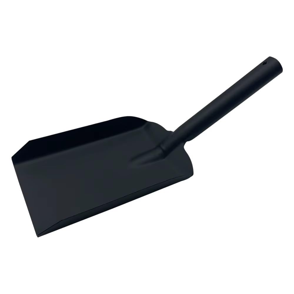 Heavy Duty Metal Coal Shovel, Wooden Handle 44 cm (4 Inch Coal Shovel)