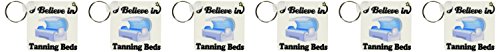 3dRose I Believe In Tanning Beds - Key Chains, 2.25 x 4.5 inches, set of 6 (kc_105588_3)