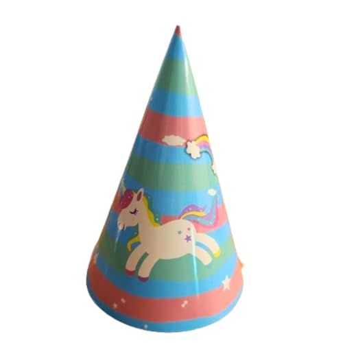 Wanna Party Rainbow Unicorn Hats - 10pc