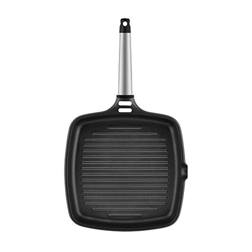 Grill induction Castey 27 cm manche inox : la performance culinaire