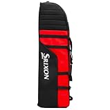 Srixon Travel Cover with Wheels Reisetasche mit Rädern für Golftasche, Schwarz/Rot