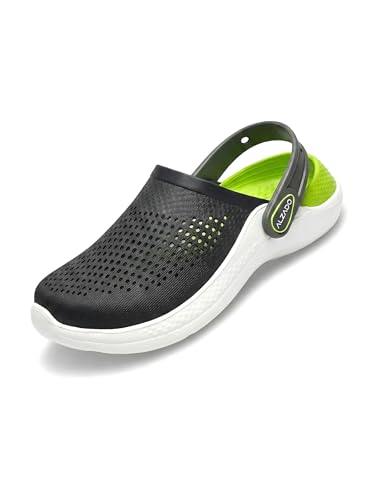 Image of Alzado Men's Classic Casual Sports Clogs /Sandals with Adjustable Back Strap for Adult | Comfortable & LightWeight| Stylish & Anti-Skid| Waterproof & Everyday Use Mules for Gents & Boys..