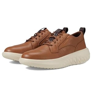 Cole Haan Men’s Zerogrand Work from Anywhere Plain Toe Oxford, British Tan/White Cap Grey, 10