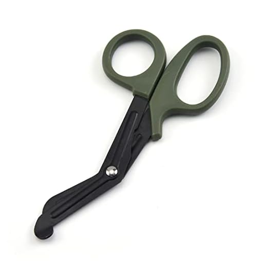Stainless Steel Curved Steel Bandage Scissors, Suitable for Travel Outdoor Camping Trip