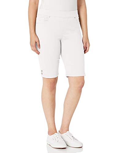 Gloria Vanderbilt Women's Avery Pull On Bermuda Short, Vintage White, 6