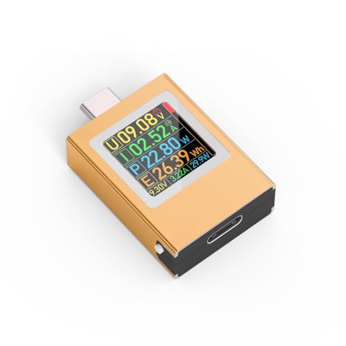 Image of USB C Tester,KJ-KayJI Power Meter Color Screen IPS Digital Multimeter(2025)Voltage,Cur,Pwr,Resistance,Elec,Temp,Capacity,Time,Fast Charging,Support DC4.5-50V /0-12A,D2.0, PD3.0, PPS, QC2.0, QC3.0,FCP..