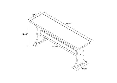 Linon Chelsea Bench Natural - Thumbnail 2