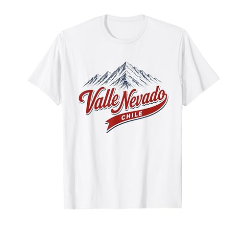 Valle Nevado Chile Mountain Ski Resort Retro T-Shirt