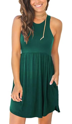 Image of HiMONE Vacation Dresses for Women 2025 Summer Dress Women's Casual Sundresses Casual Beach Petite Sun Dress XS-2XL